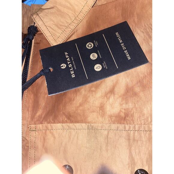 BELSTAFF Tactical Overshirt‎ Jacket Men Size Medium New Tags Amber Brown Sample - Picture 5 of 11